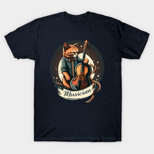 Musician Cat T-Shirt